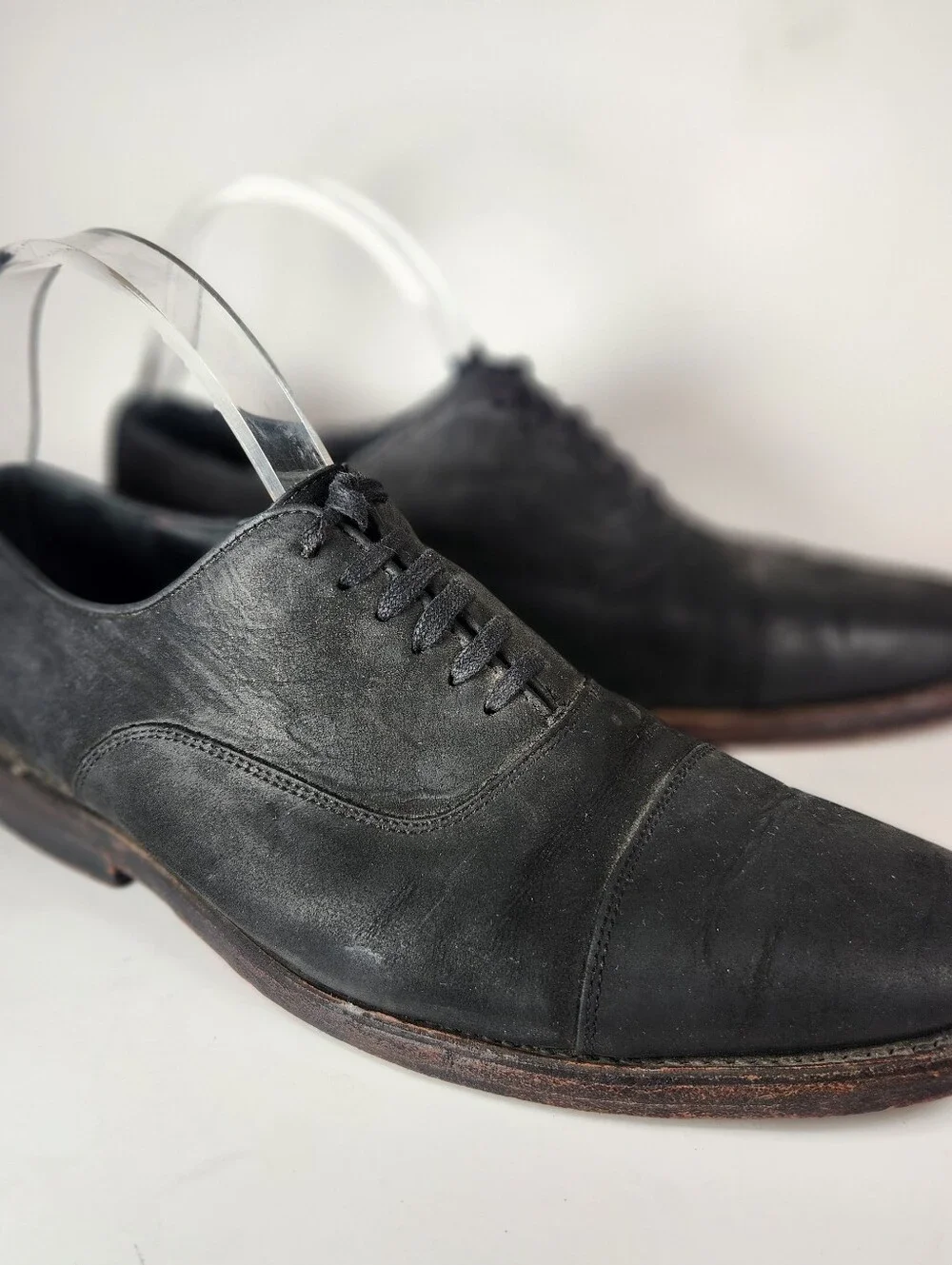 THURSDAY BOOT COMPANY Men's Executive Cap Toe Oxford Size 9 Black Leather Shoe